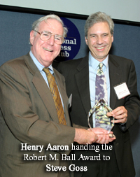 Steve Goss, Henry Aaron & the Award