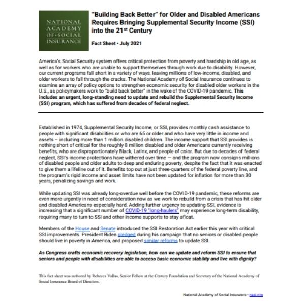 First page of fact sheet