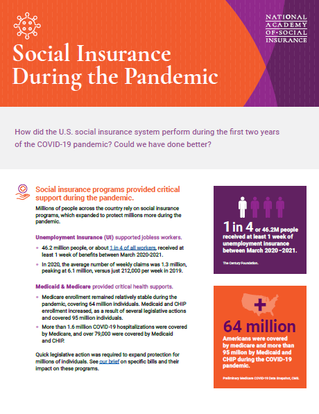 Covid and social insurance 1 pager COVER